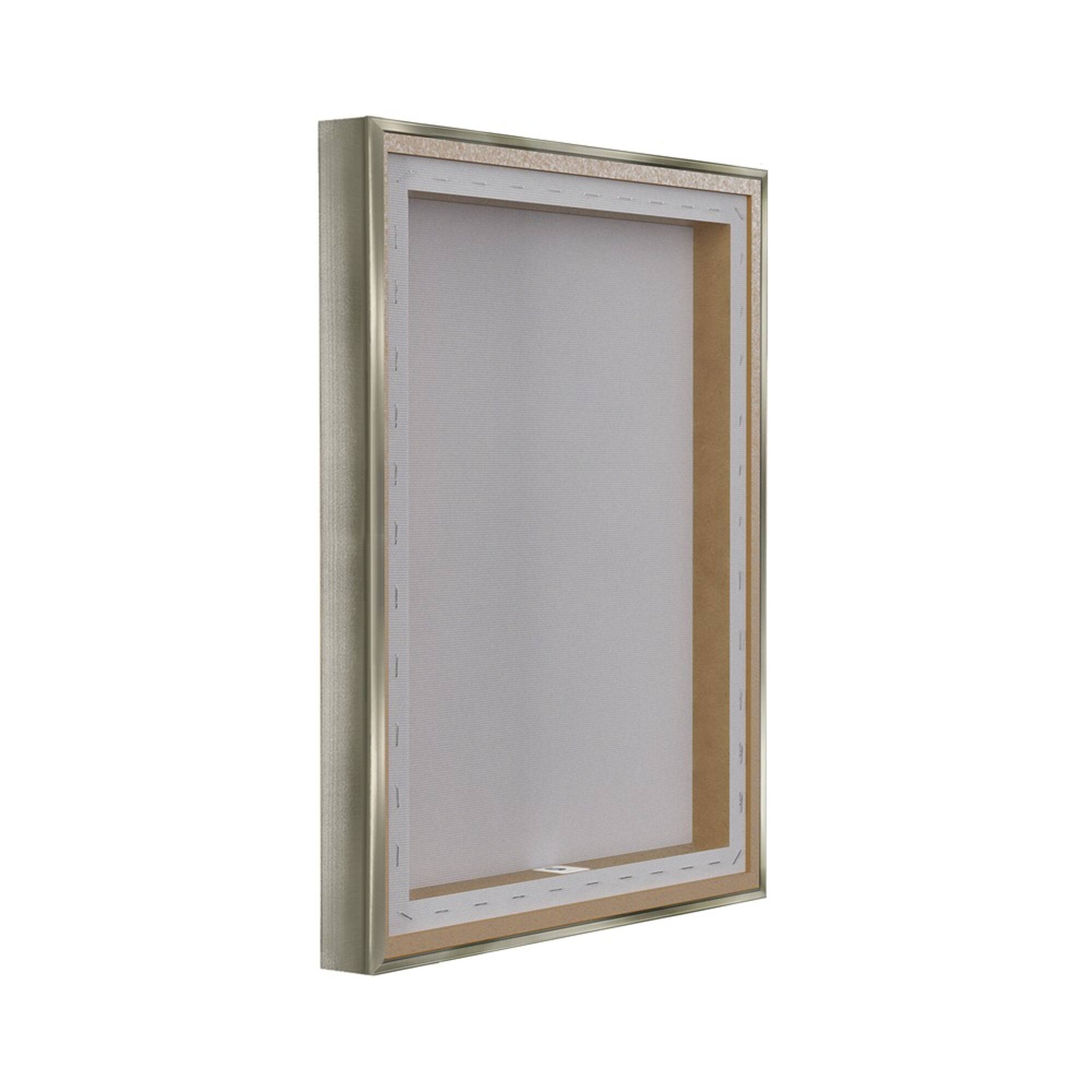 Stupell Industries White Christmas Forest Floating Frame Wall Art